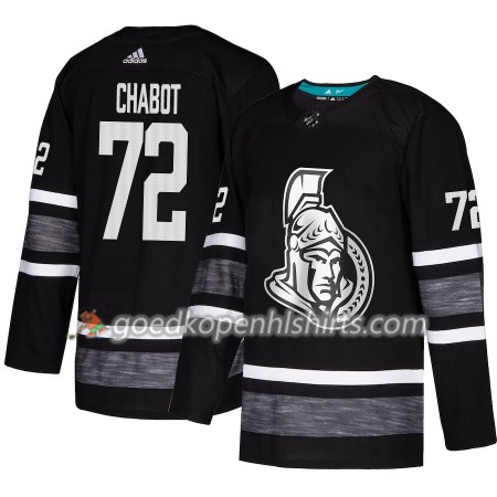 Ottawa Senators Thomas Chabot 72 2019 All-Star Adidas Zwart Authentic Shirt - Mannen